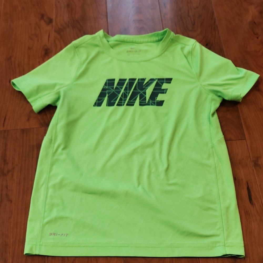 Nike Kids' Neon Green and Black Dri-Fit Tees - Picture 2 of 9
